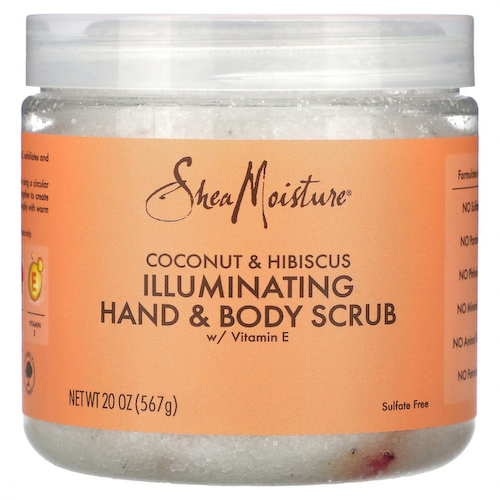 SheaMoisture, Осветляющий скраб для рук и тела с витамином E, кокосом и гибискусом, 567 г (20 унций) #1