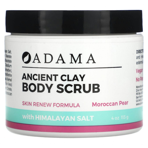 Zion Health, Adama, Ancient Clay, скраб для тела, марокканская груша, 113 г (4 унции) #1