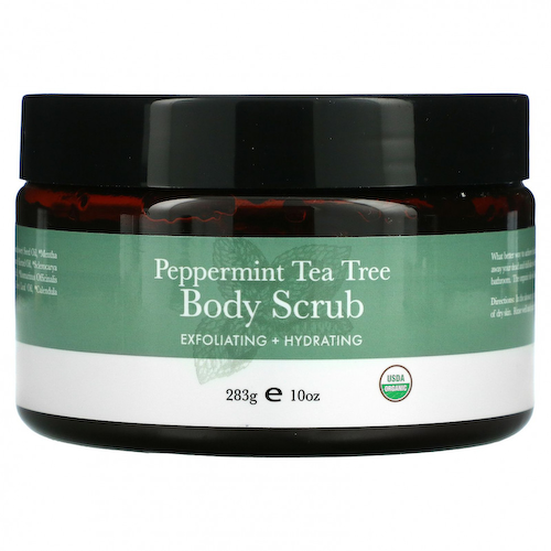 Beauty By Earth, Body Scrub, Peppermint Tea Tree, 10 oz (283 g) #1