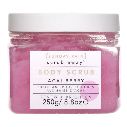 Sunday Rain, Scrub Away, скраб для тела, ягоды асаи, 250 г (8,8 унции) #1
