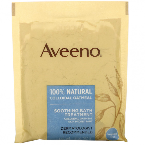 Aveeno, Active Naturals, успокаивающее средство для ванны, без запаха, 8 пакетиков для ванны одноразового применения, 42 г (1,5 унции) каждый. #1