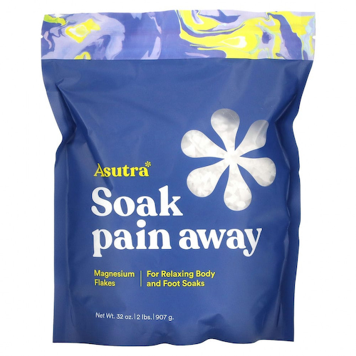 Asutra, Soak Pain Away, магниевые хлопья, 907 г #1
