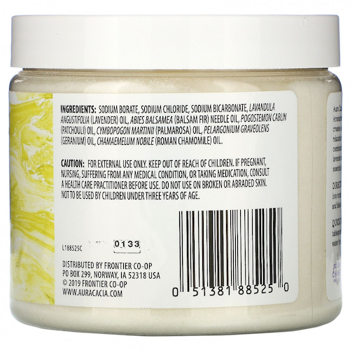 Aura Cacia, Ароматерапевтическое средство для ванны с минералами, успокаивающая ромашка, 16 унций (454 г) #1