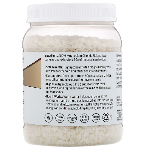 Trace Minerals ®, TM Skincare, хлопья чистого магния, 1247 г (2,75 фунта) #1