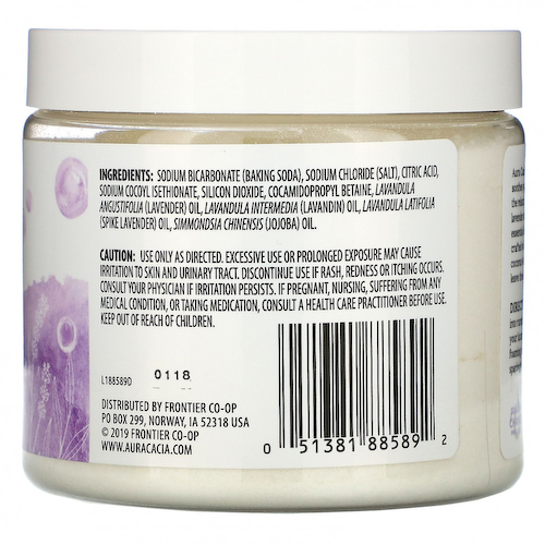 Aura Cacia, Ароматерапевтическая пена для ванны, расслабляющая лаванда, 14 унций (397 г) #1