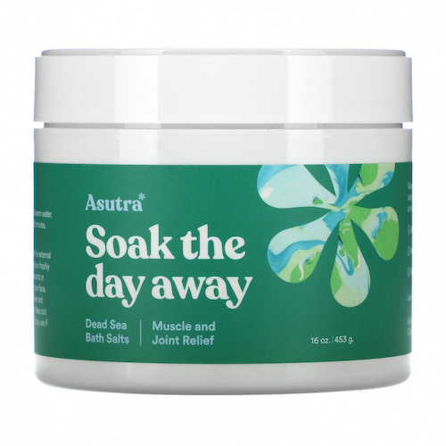 Asutra, Soak The Day Away, Dead Sea Bath Salts, Muscle & Joint Relief, 16 oz (453 g) #1
