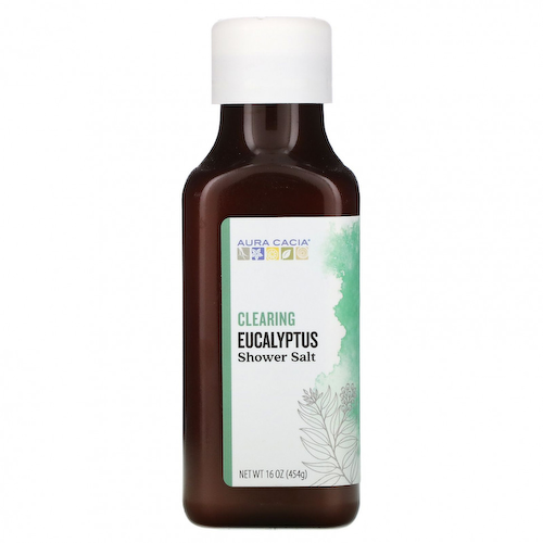 Aura Cacia, Соль для душа, очищающий эвкалипт, 454 г (16 унций) #1