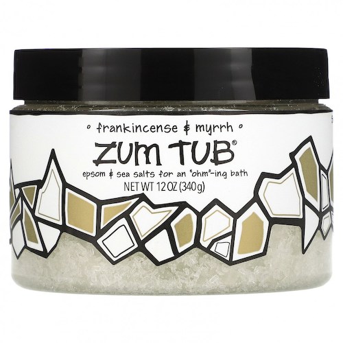 ZUM, Zum Tub, морские соли с английской солью, ладан и мирра, 340 г (12 унций) #1