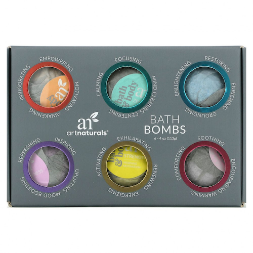 Artnaturals, Бомбочки для ванны, 6 шт., 113 г (4 унции) каждая #1