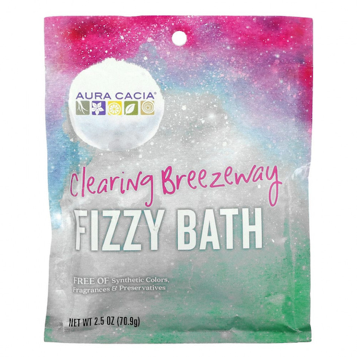 Aura Cacia, Fizzy Bath, Очистительный проход, 2,5 унции (70,9 г) #1