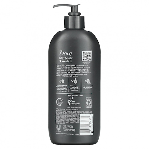 Dove, Men + Care, комфорт для чувствительной кожи, успокаивающий лосьон для рук и тела, 400 мл (13,5 жидк. Унции) #1