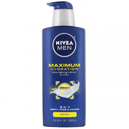 Nivea, Men, максимальное увлажнение, питательный лосьон «3 в 1», алоэ вера, 500 мл (16,9 жидк. унций) #1