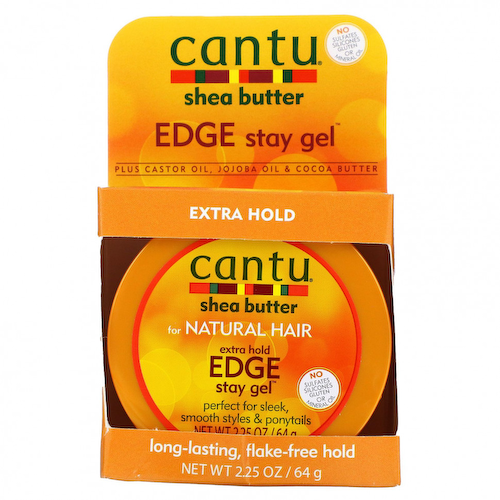 Cantu, Масло ши для натуральных волос, гель Extra Hold Edge Stay, 2,25 унции (64 г) #1