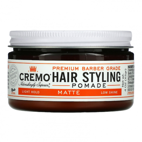 Cremo, Premium Barber Grade, помада для укладки волос, матовая, 113 г (4 унции) #1