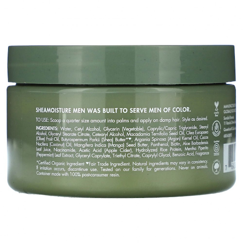 SheaMoisture, Для мужчин, определяющий крем, аргановое масло и масло ши, 113 г (4 унции) #1