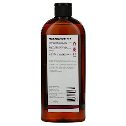 Bulldog Skincare For Men, гель для душа, ветивер и черный перец, 500 мл (16,9 жидк. унций) #1
