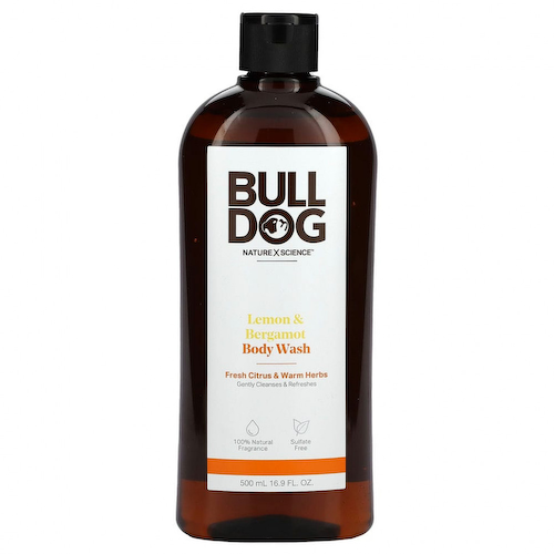 Bulldog Skincare For Men, гель для душа, лимон и бергамот, 500 мл (16,9 жидк. унций) #1