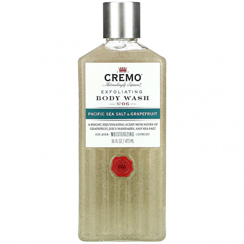 Cremo, Отшелушивающий гель для душа, № 06, тихоокеанская морская соль и грейпфрут, 473 мл (16 жидк. Унций) #1