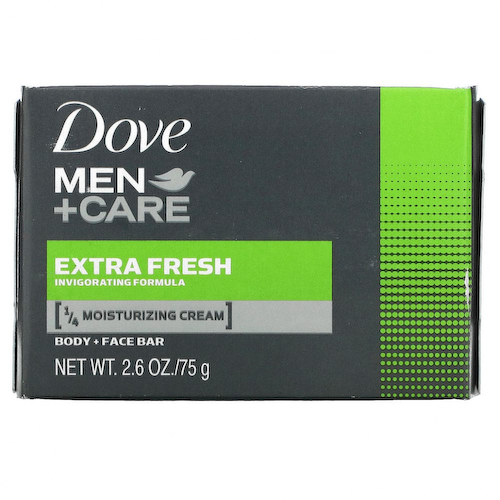Dove, Men + Care, мыло для тела и лица, свежесть, 75 г (2,6 унции) #1