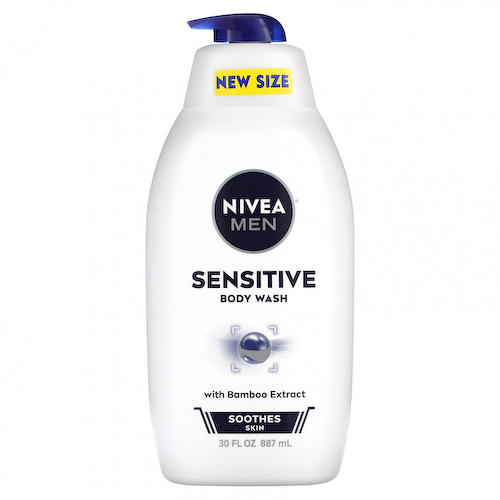Nivea, Гель для душа для чувствительной кожи с экстрактом бамбука, 887 мл (30 жидк. Унций) #1