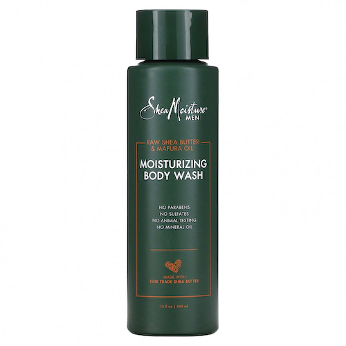 SheaMoisture, Для мужчин, необработанное масло ши и масло мафуры, увлажняющий гель для душа, 444 мл (15 жидк. Унций) #1