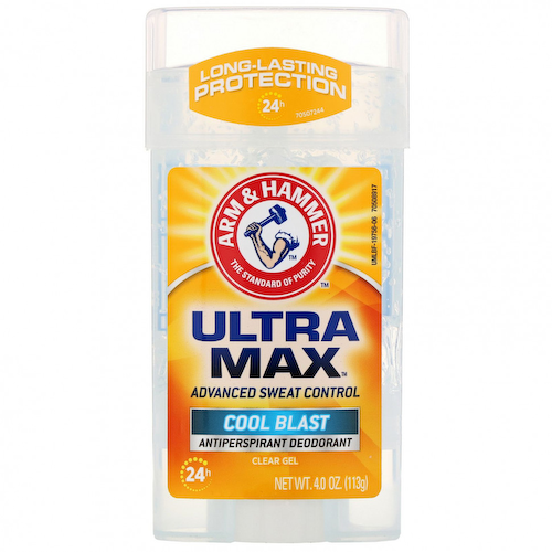 Arm & Hammer, UltraMax, прозрачный дезодорант-антиперспирант для мужчин, взрыв свежести, 113 г (4,0 унции) #1