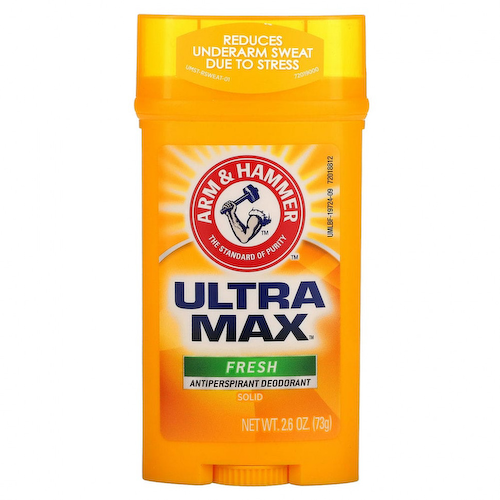Arm & Hammer, UltraMax, твердый дезодорант-антиперспирант для мужчин, аромат «Свежесть», 73 г (2,6 унции) #1