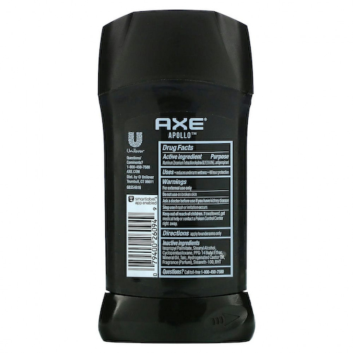 Axe, антиперспирант, защита от пота на 48 часов, Apollo, 76 г (2,7 унции) #1
