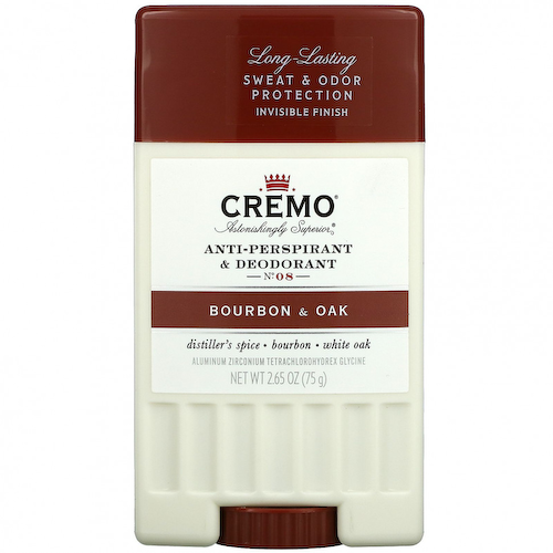 Cremo, Дезодорант и антиперспирант, № 08, бурбон и дуб, 75 г (2,65 унции) #1