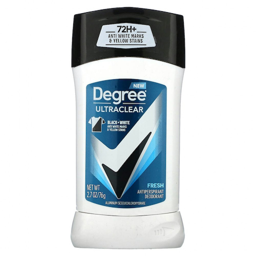 Degree, UltraClear, Black & White, дезодорант-антиперспирант, свежий, 76 г (2,7 унции) #1