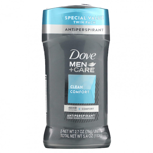 Dove, Men+Care, дезодорант-антиперспирант «Чистый комфорт», 2 шт. по 76 г #1