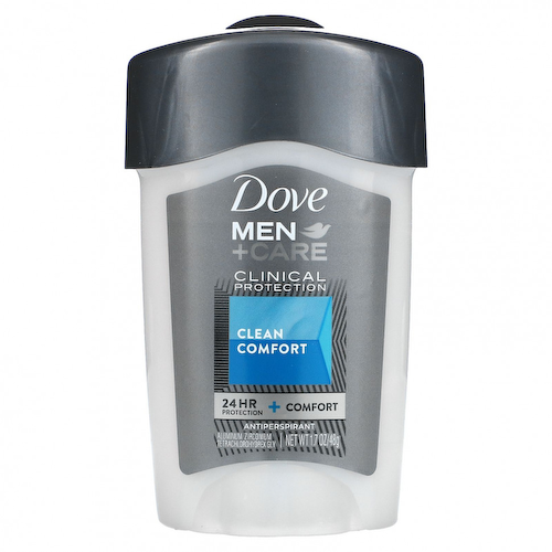 Dove, Men+Care, дезодорант-антиперспирант, клиническая защита, «Чистый комфорт», 48 г (1,7 унции) #1