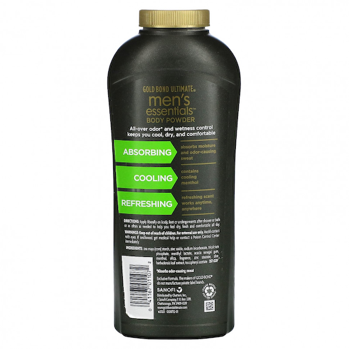 Gold Bond, Ultimate, мужская пудра для тела Essentials, освежающий запах, 283 г (10 унций) #1