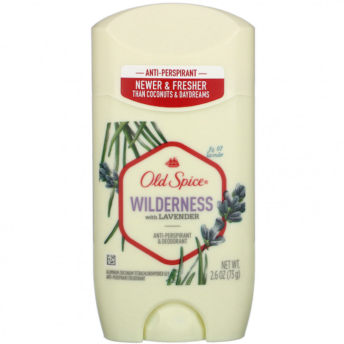 Old Spice, Антиперспирант и дезодорант, Wilderness с лавандой, 2,6 унции (73 г) #1