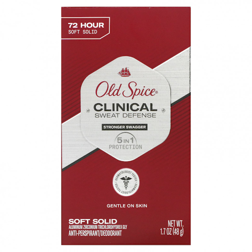 Old Spice, Clinical Sweat Defense, антиперспирант / дезодорант, для улучшения вкуса, 48 г (1,7 унции) #1