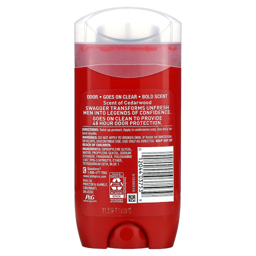 Old Spice, Дезодорант, Swagger, кедр, 85 г (3 унции) #1
