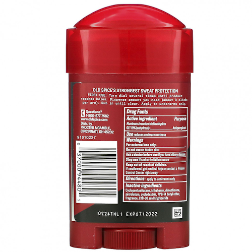 Old Spice, Дезодорант-антиперспирант для защиты от пота, мягкое твердое вещество, насыщенный вкус, 73 г (2,6 унции) #1