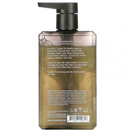 Blackwood For Men, шампунь для активных мужчин, для ежедневного использования, 263,73 мл (8,92 жидк. унции) #1