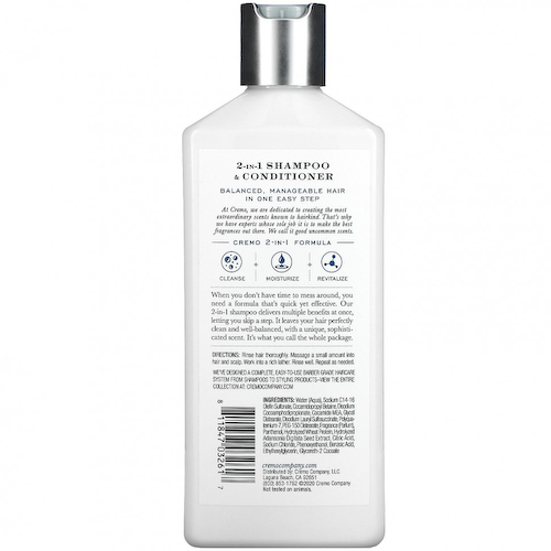 Cremo, 2 In 1 Shampoo Conditioner, No. 4, Blue Cedar & Cypress, 16 fl oz (473 ml) #1
