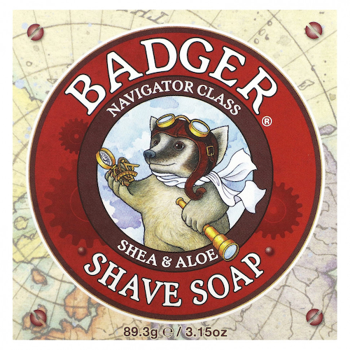 Badger Company, Мыло для бритья, Navigator Class, ши и алоэ, 89,3 г (3,15 унции) #1