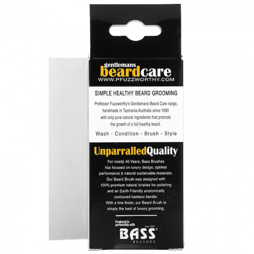 Professor Fuzzworthy's, Gentlemans Beard Brush, 100% натуральная щетина кабана, 1 шт. #1