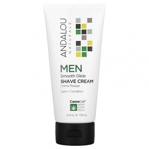 Andalou Naturals, CannaCell, крем для гладкого бритья для мужчин, 178 мл (6 жидк. Унций) #1