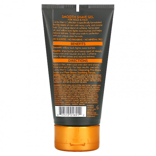 Cantu, Men's Collection, гель для гладкого бритья с маслом ши, 142 г (5 унций) #1