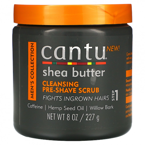 Cantu, Men's Collection, очищающий скраб перед бритьем с маслом ши, 227 г (8 унций) #1