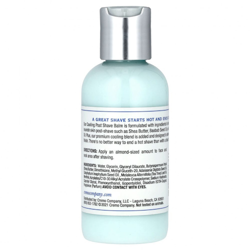 Cremo, Cooling Formula, бальзам после бритья, освежающая мята, 118 мл (4 жидк. Унции) #1