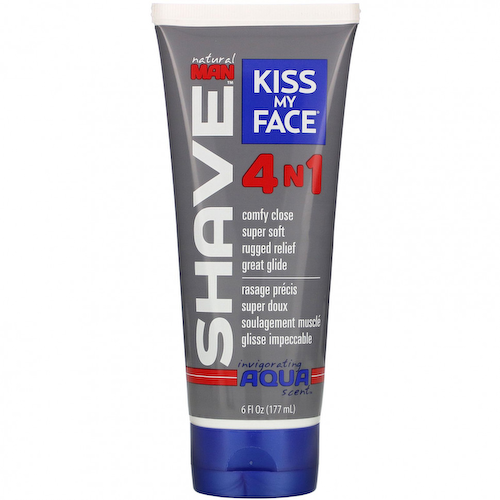 Kiss My Face, Natural Man, средство для бритья 4 в 1, бодрящий аромат воды, 177 мл (6 жидк. Унций) #1