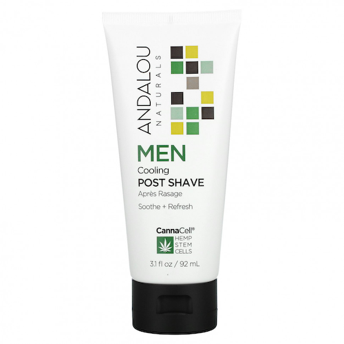 Andalou Naturals, CannaCell, Men, охлаждающее средство после бритья, 3,1 жидкой унции (92 мл) #1