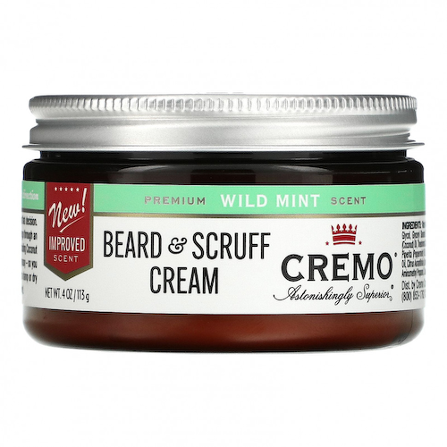 Cremo, Крем для бороды и кожи головы, Дикая мята, 4 унции (113 г) #1