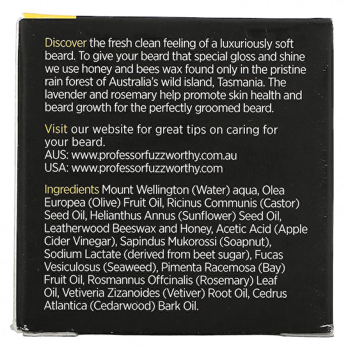 Professor Fuzzworthy's, Gentlemans Beard, шампунь, 120 г (4,2 унции) #1