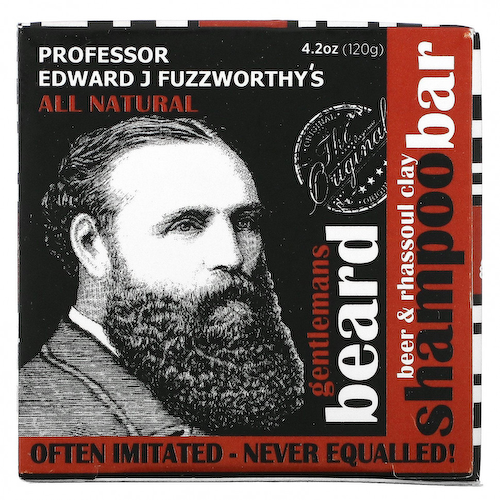 Professor Fuzzworthy's, Gentlemans Beard, шампунь с пивом и глиной из рассол, 120 г (4,2 унции) #1